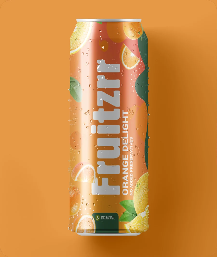 Fruitzrr Orange Delight can