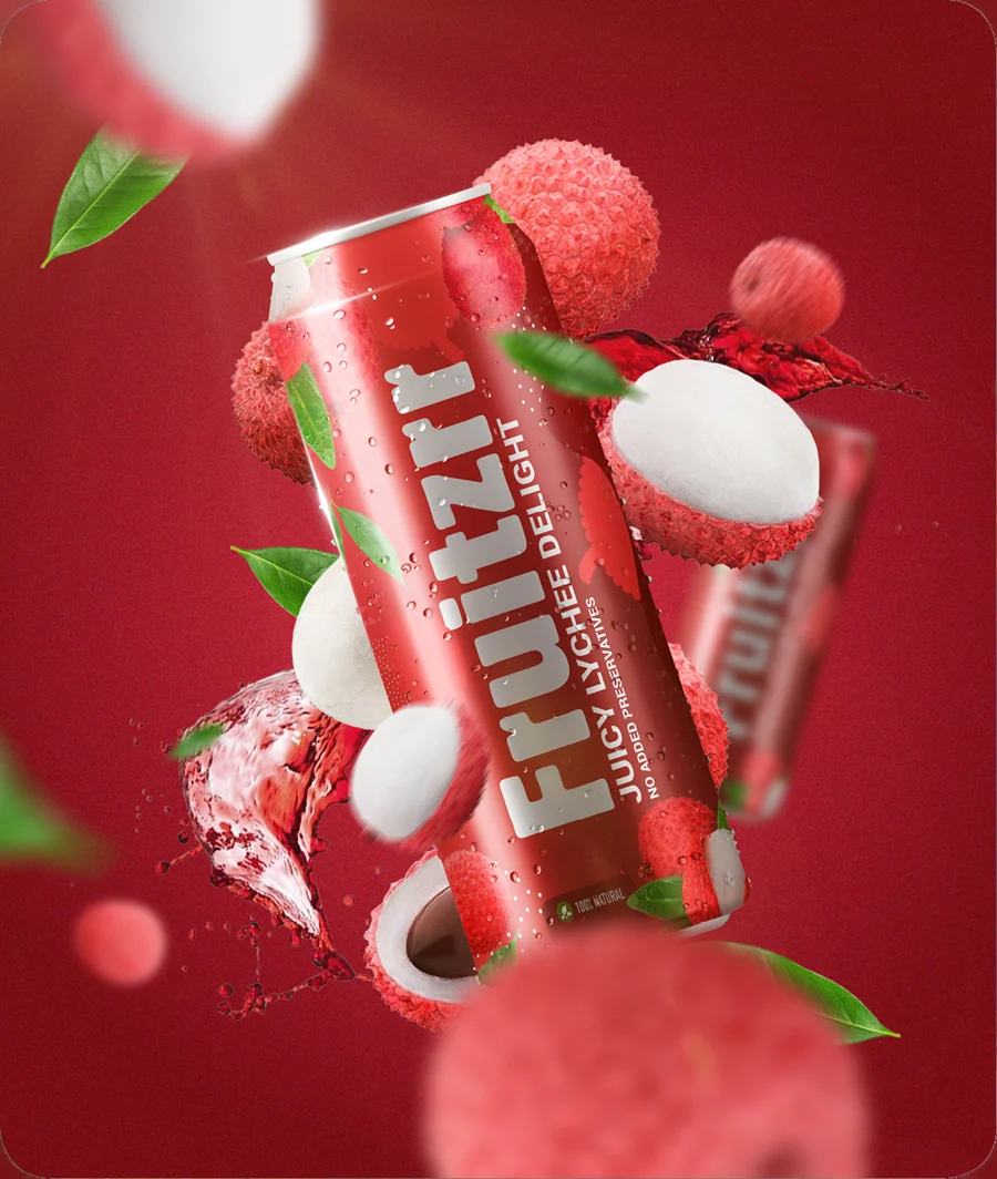 Fruitzrr Juicy Lychee Delight can