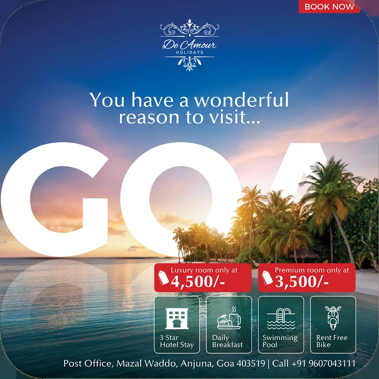 De Amour Holidays — You Have A Wonderful Reason To Visit Goa